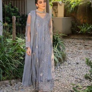 NWT Grey Net Salwar
